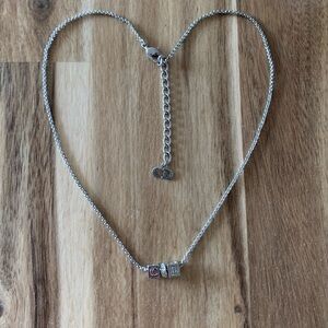 Authentic Christian Dior Cube CD necklace vintage jewelry